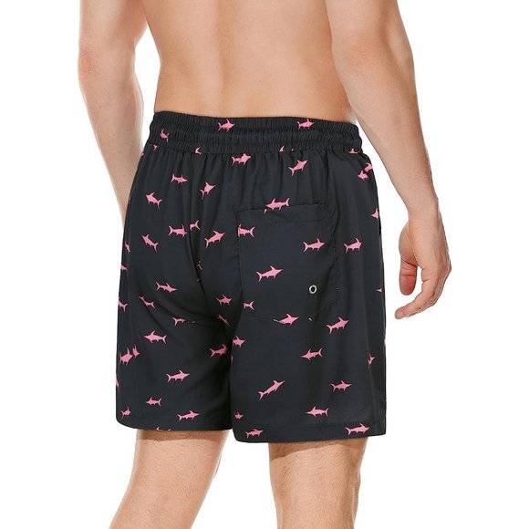 Swim Trunks Quick Dry Bathing Suit for Men with Compression Liner - Picture 3 of 6